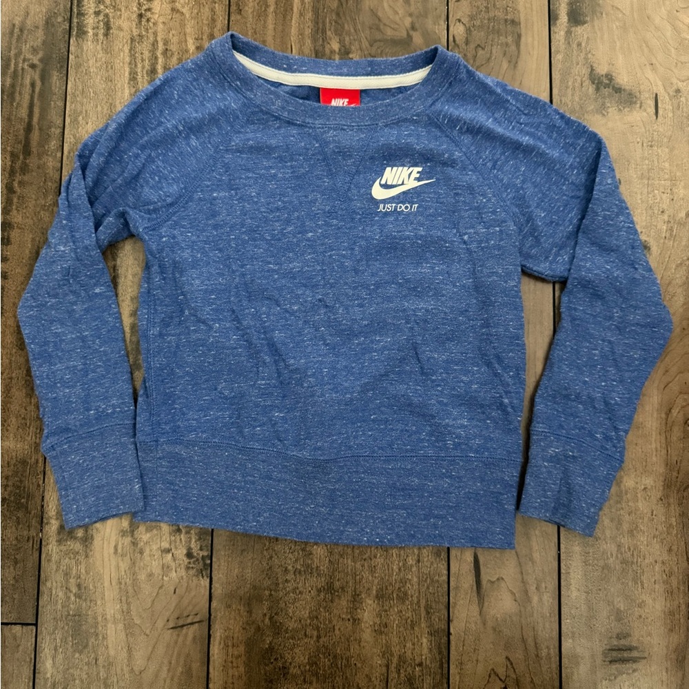 Nike Kids Heathered Blue Sweatshirt